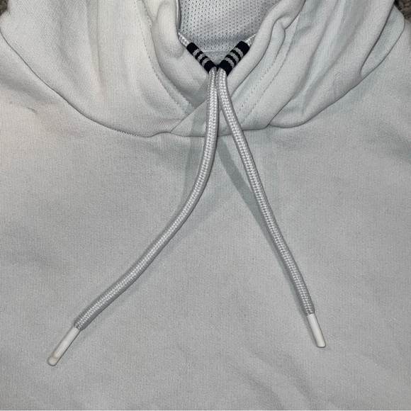 ADIDAS Post Game Badge of Sport Oversized White Pullover Hoodie Men’s Small - Picture 6 of 9